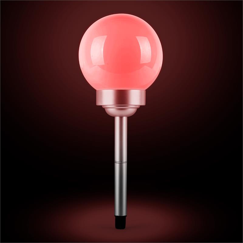 OneConcept LED-Flower 20, záhradné svietidlo, solárna lampa, Ø 20 cm, 4 RGB LED diódy, IP44, červená