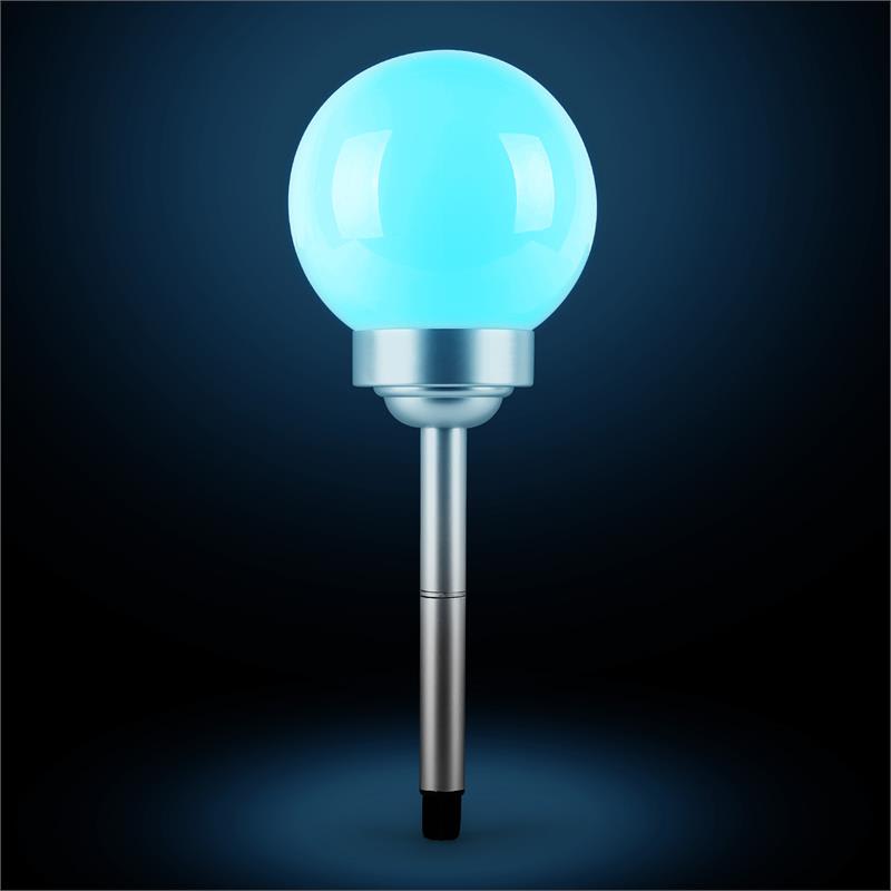 OneConcept LED-Flower 20, záhradné svietidlo, solárna lampa, Ø 20 cm, 4 RGB LED diódy, IP44, červená – Obrázok 3