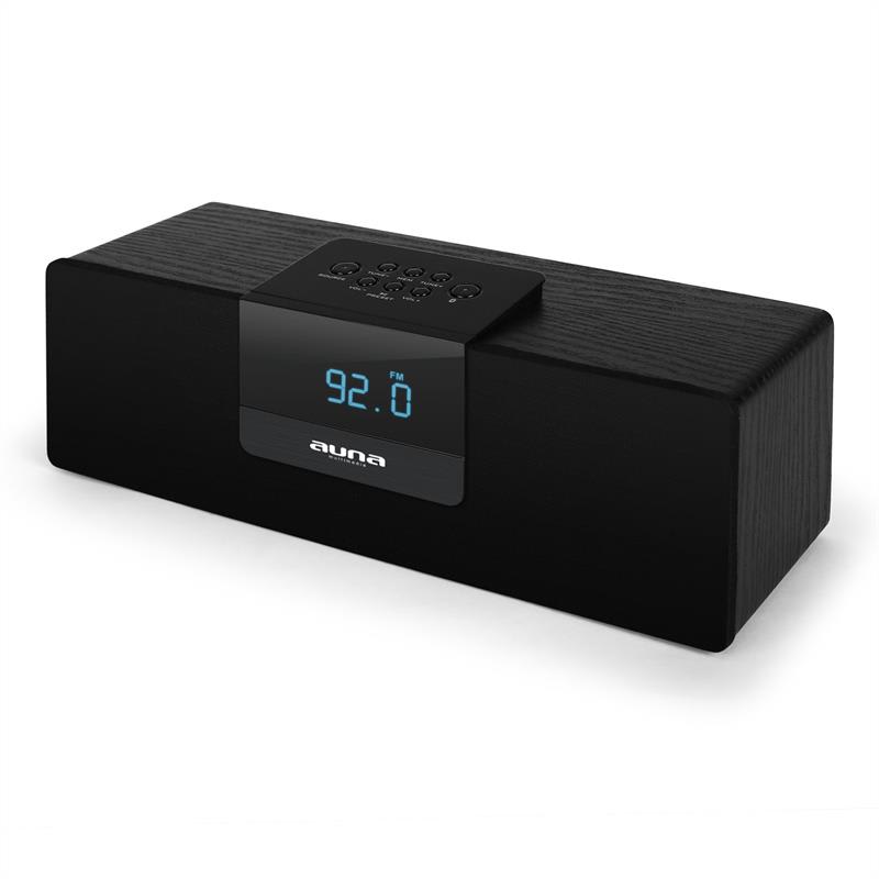 Auna Princeton Bluetooth reproduktor FM AUX čierny – Obrázok 4