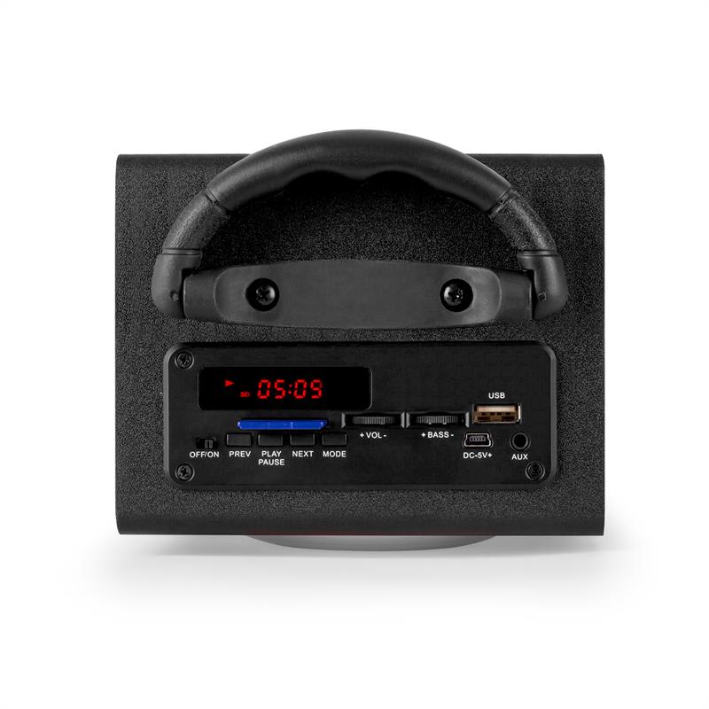 Auna Beachboy XXL, bluetooth reproduktor, strieborný, USB, SD, AUX, FM – Obrázok 5