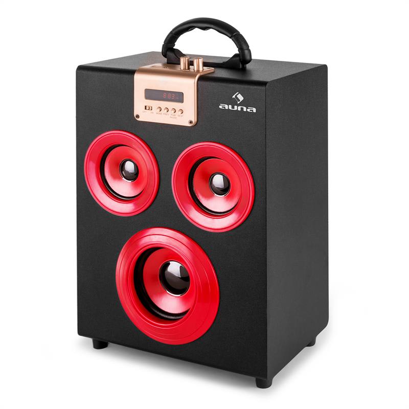 Auna Central Park, 2.1 bluetooth reproduktor, USB, SD, prenosný – Obrázok 4