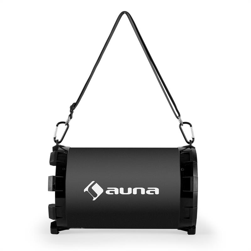 Auna Dr. Black Boom 2.1- bluetooth reproduktor, USB, SD, AUX, akumulátor – Obrázok 2