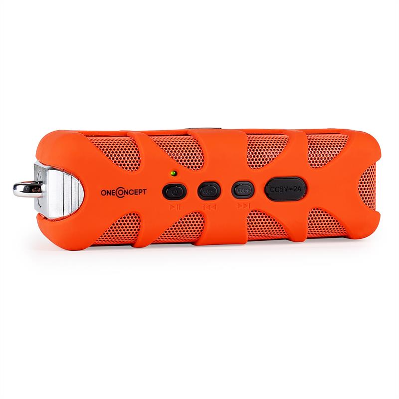 OneConcept Orange Know, bluetooth reproduktor, AUX, akum.