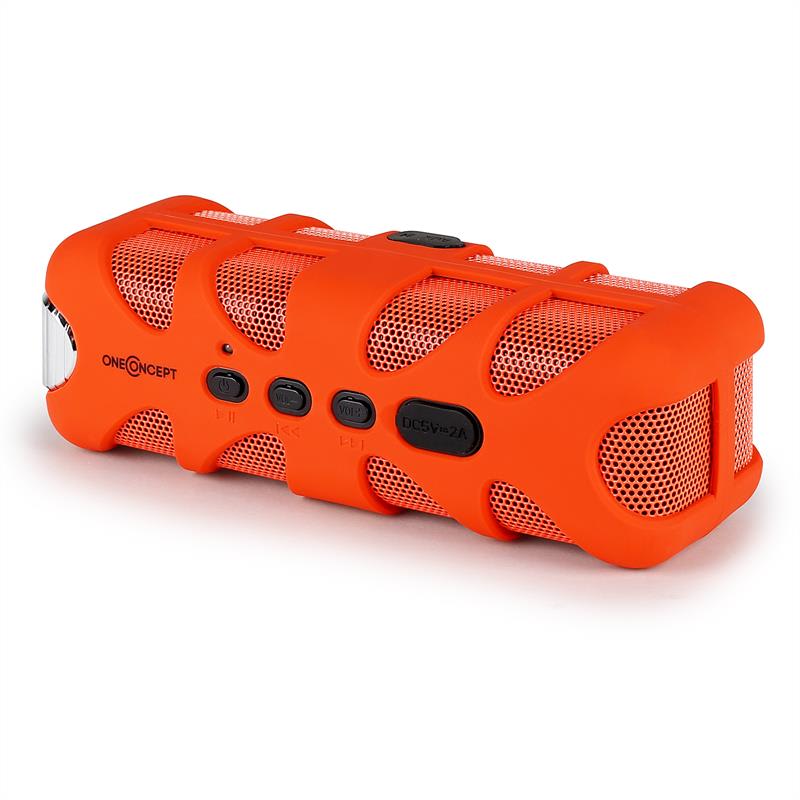OneConcept Orange Know, bluetooth reproduktor, AUX, akum. – Obrázok 5
