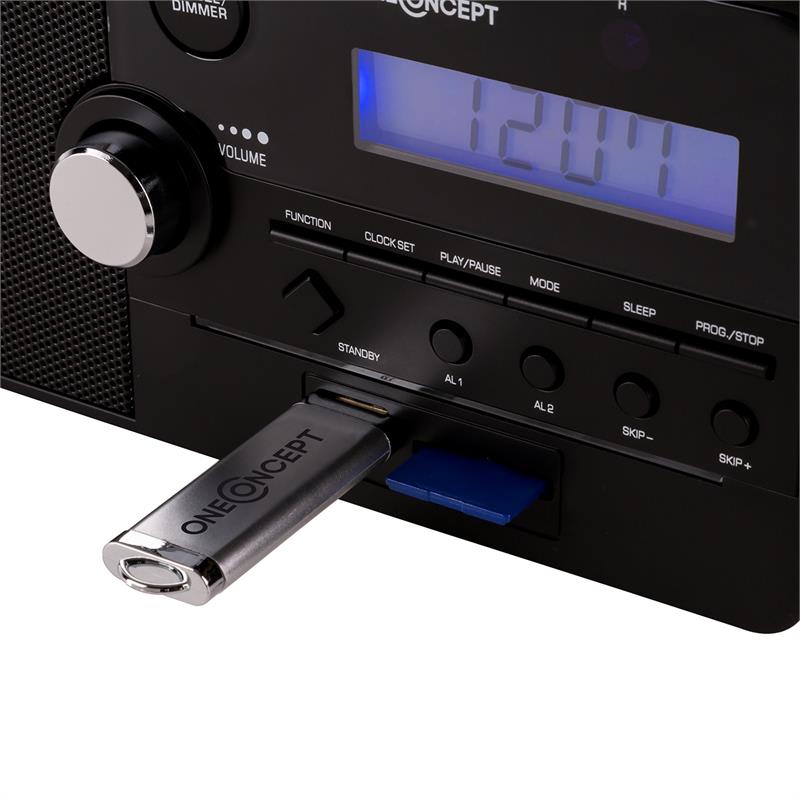 OneConcept Luzern, rádiobudík, SD, USB – Obrázok 5