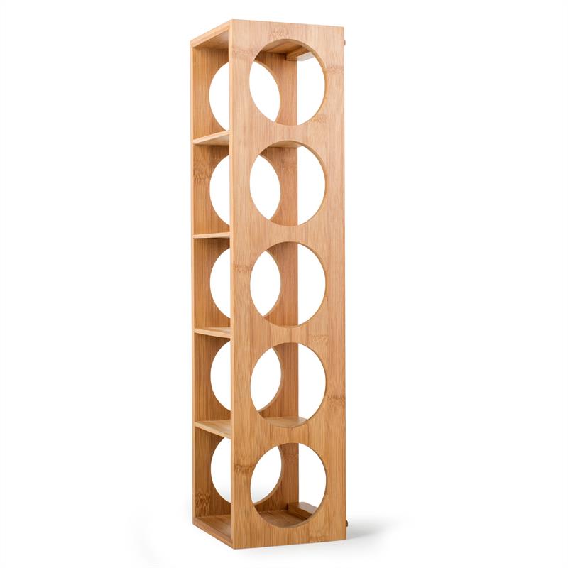 Klarstein Rack No. 3, bambusový regál na víno, stohovateľný – Obrázok 2