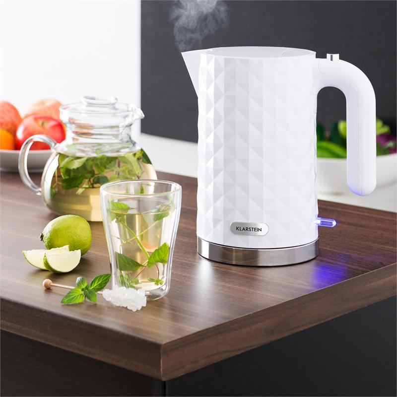 Klarstein Granada Bianca, 2200 W, 1,7 l, rýchlovarná kanvica – Obrázok 5