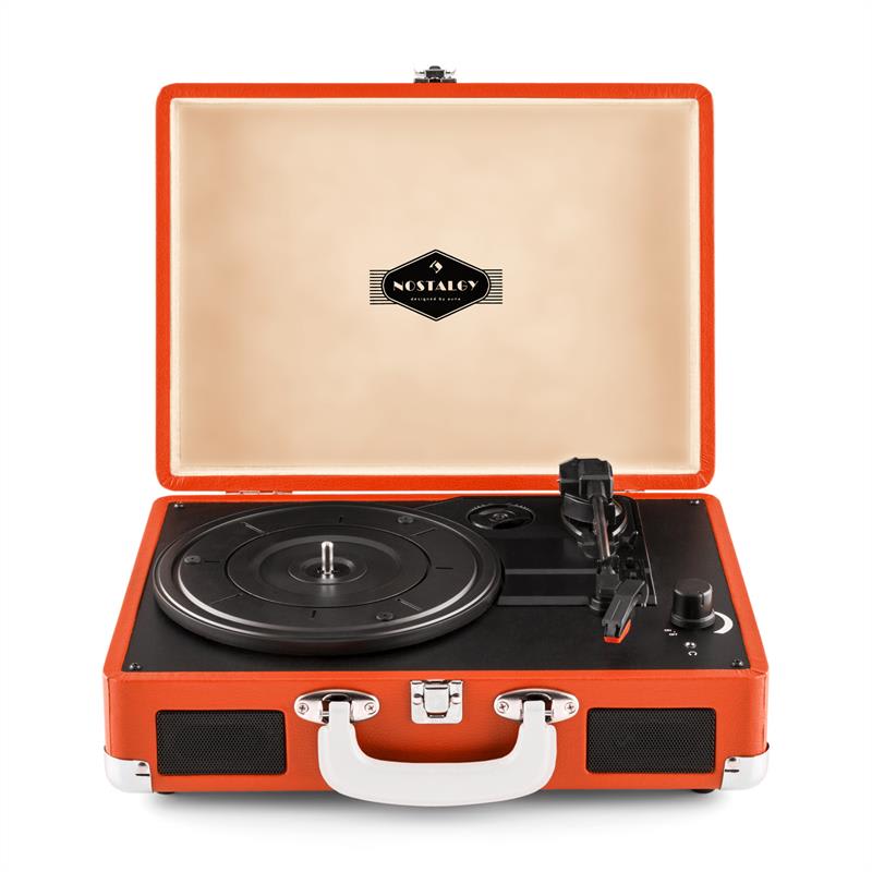 Auna Peggy Sue, retro gramofón, LP, USB, oranžový – Obrázok 3