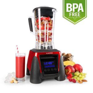 Klarstein Herakles-8G-R, 1800 W, 2 litre, stolný mixér, červený, smoothie, bez BPA