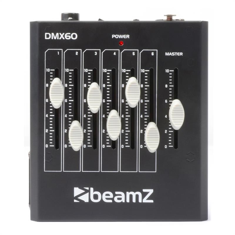 Beamz DMX60, 6-kanálový DMX ovládač svetelných efektov, XLR – Obrázok 2