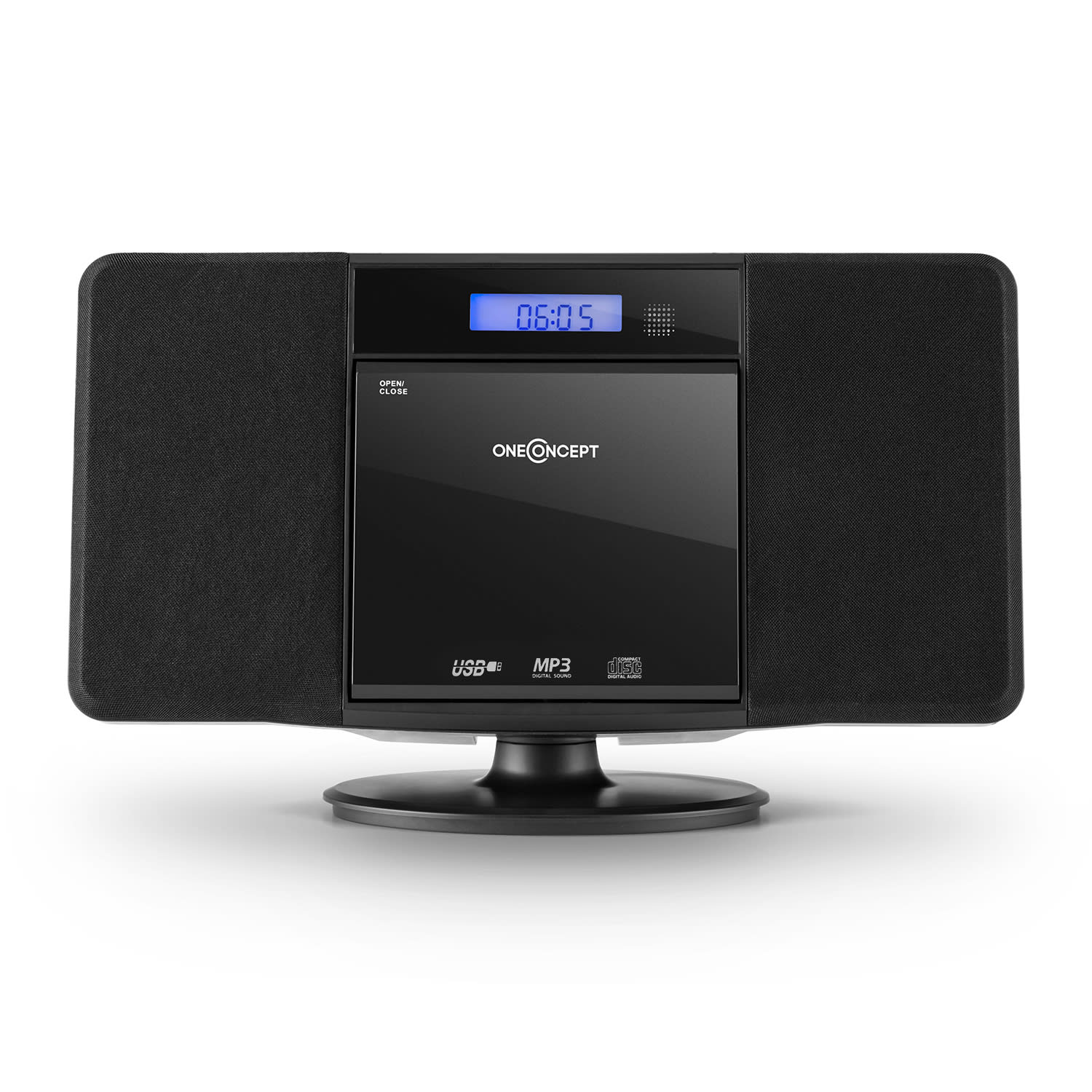 OneConcept V-13 BT, sterosystém s CD MP3 USB bluetooth rádiom, nástenná montáž – Obrázok 2