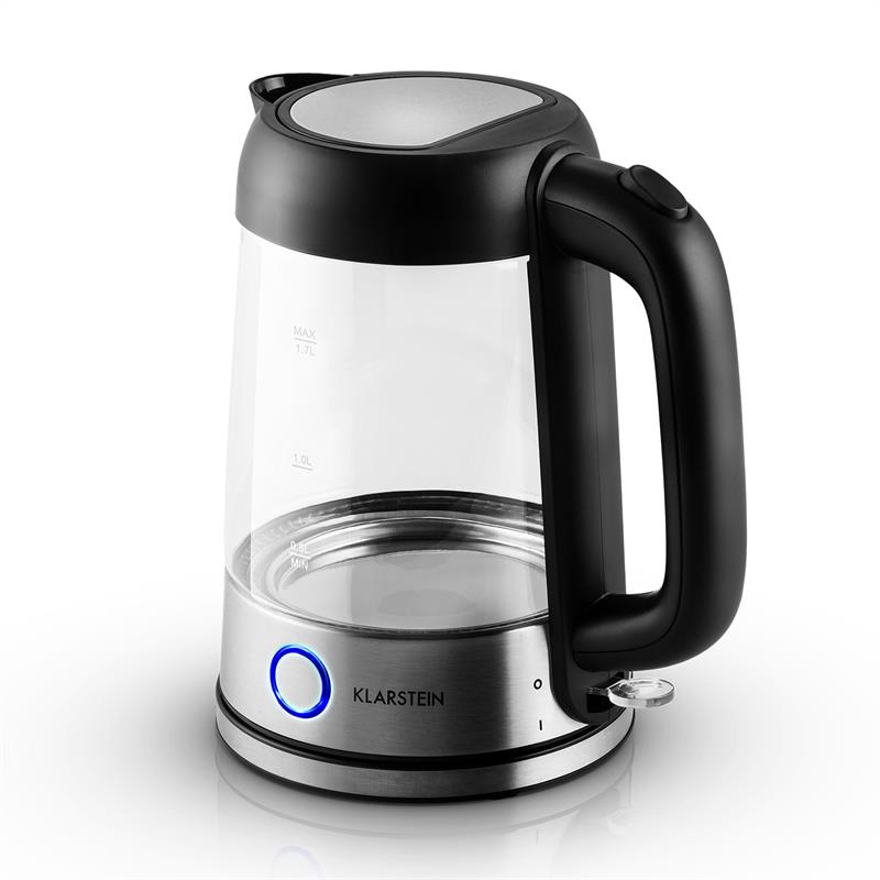 Klarstein Tiefblau, 1,7 l, 2200 W, rýchlovarná kanvica, modré LED osvetlenie – Obrázok 3