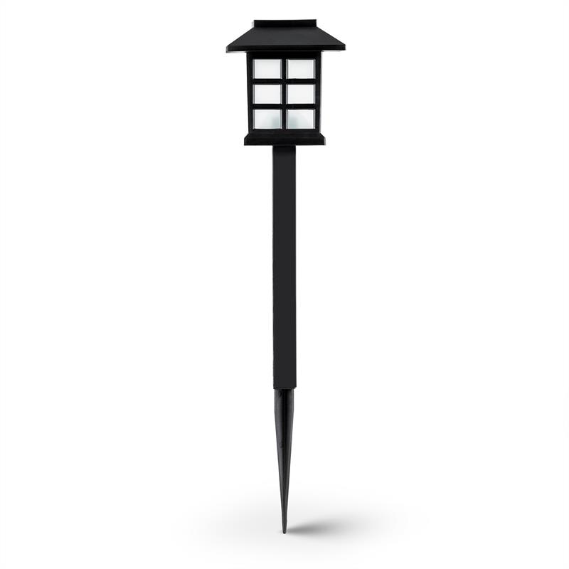 OneConcept Nagano, záhradná lampa, solárne svetlo, súprava 6 kusov, LED, akumulátor, biela, hrot do zeme – Obrázok 3