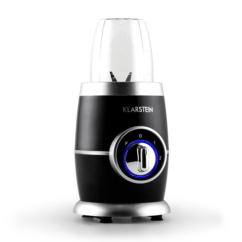 Klarstein Juicinho Nero, 220 W, stolný mixér, príprava smoothie, 8-dielny set – Obrázok 3