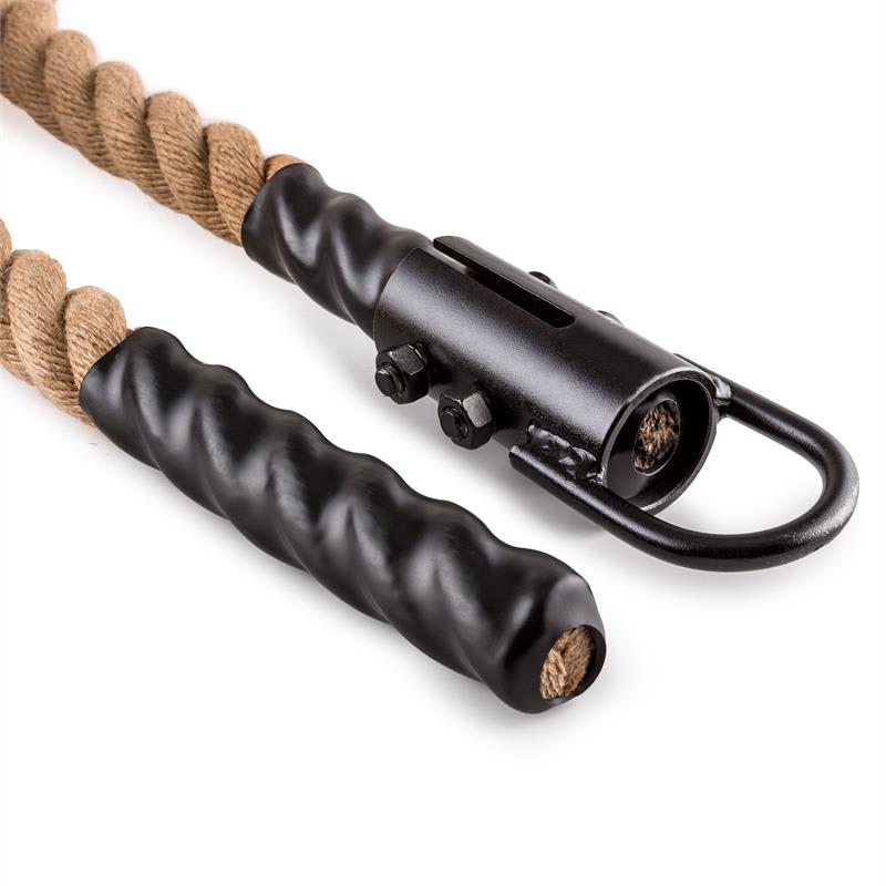 Capital Sports Klarfit Power Rope, 9m/3,8cm, kyvadlové lano s hákmi, stropné pripevnenie – Obrázok 3