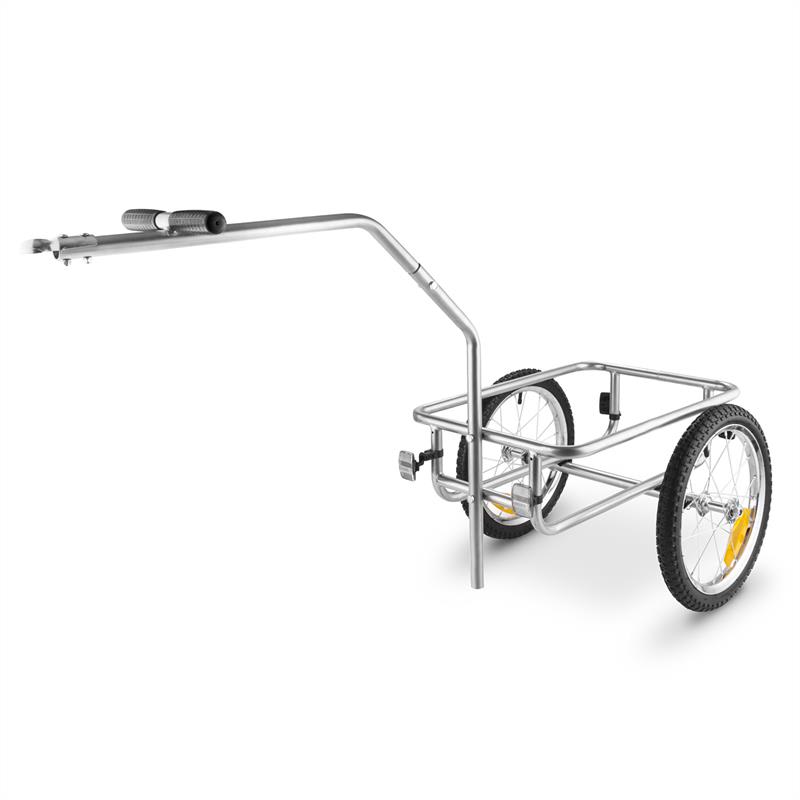 DURAMAXX BigBig Box, príves na bicykel, ručný vozík, vysoké oje, 40 l, 40 kg, sivý – Obrázok 5