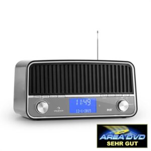 Auna Nizza-BK, DAB+ retro rádio, bluetooth, FM, AUX, 2.1, subwoofer