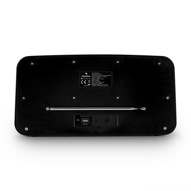Auna Nizza-BK, DAB+ retro rádio, bluetooth, FM, AUX, 2.1, subwoofer – Obrázok 4