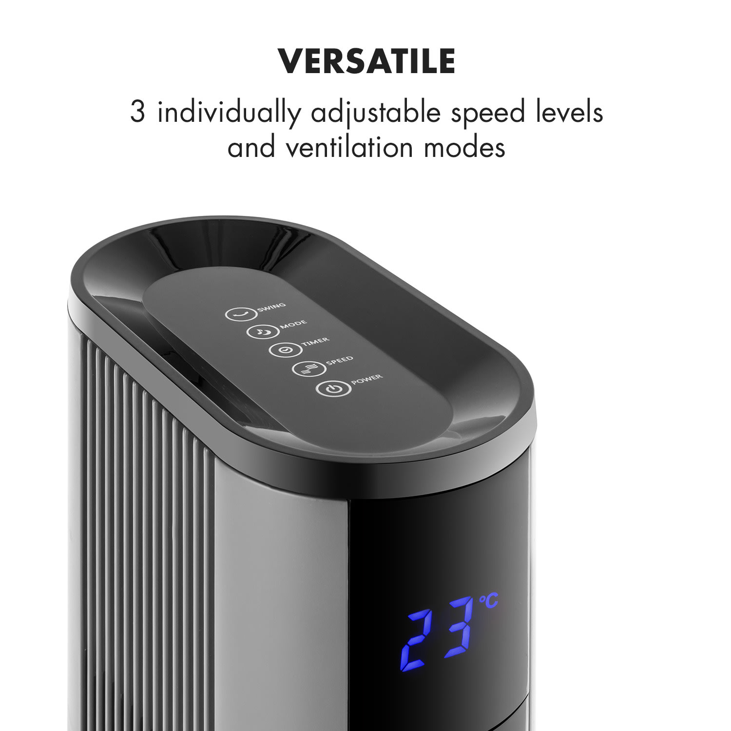 Klarstein Skyscraper 3G, stĺpový ventilátor s dotykovým ovládaním, 50 W, diaľkový ovládač – Obrázok 5