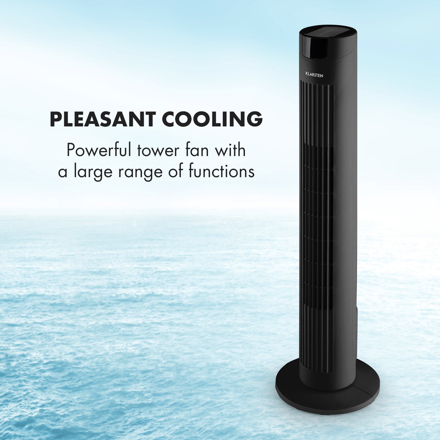 Klarstein Skyscraper 2G, stĺpový ventilátor s dotykovým ovládaním, 40 W, diaľkový ovládač, čierny – Obrázok 2