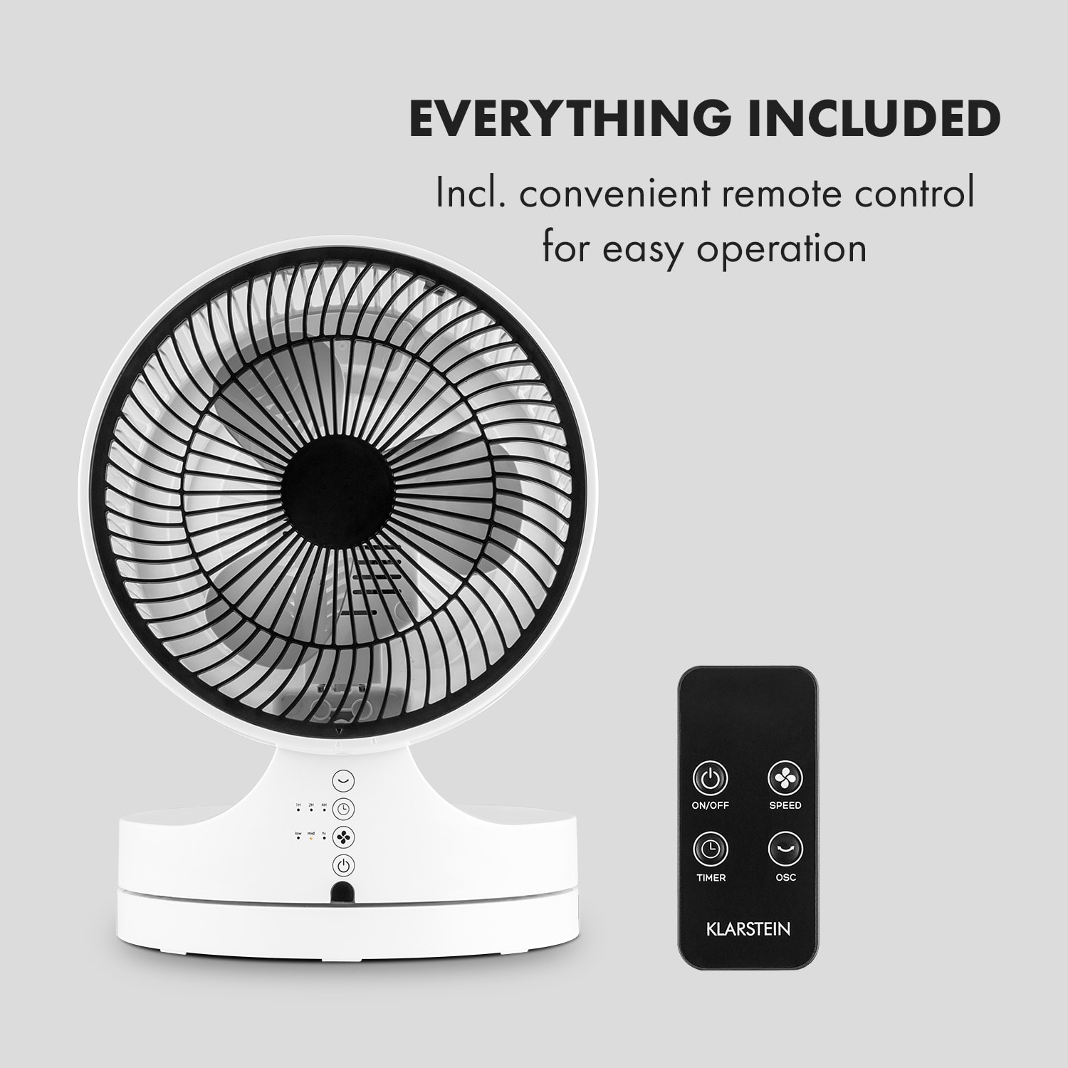 Klarstein Touchstream, stojanový ventilátor, 35 W, biely – Obrázok 5