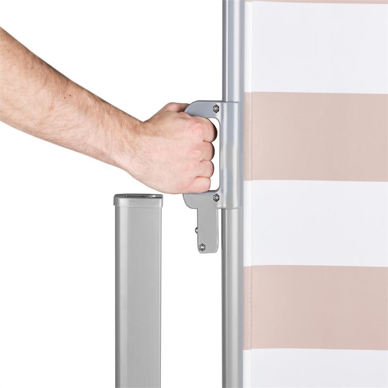 Blumfeldt Bari 316, bočná markíza, bočná roleta, 300 x 160 cm, hliník, krémovo biela – Obrázok 5