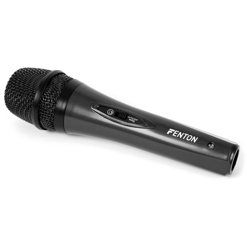 Fenton / Skytec, čierny dynamický mikrofón, vrátane 4m kábla – Obrázok 4