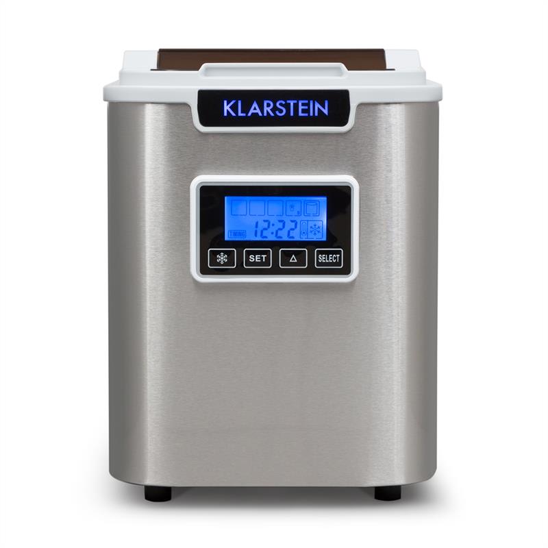 Klarstein ICE6 Icemeister, zariadenie na prípravu kociek ľadu, 12 kg/24 hod., nerezová oceľ, biela – Obrázok 3