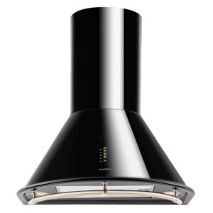 Klarstein Noir Prima, čierny, 60 cm, 430 m3/h, retro komínový digestor, nerez