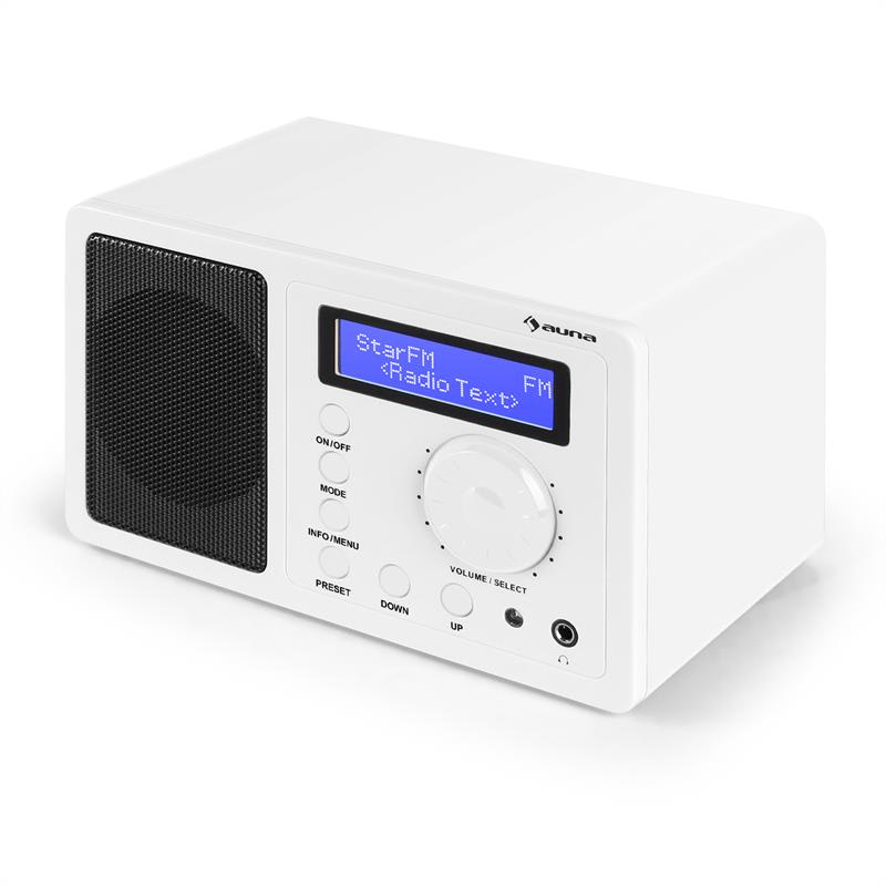 Auna DR-130 BT, biela, digitálne rádio, bluetooth, DAB+, FM – Obrázok 4
