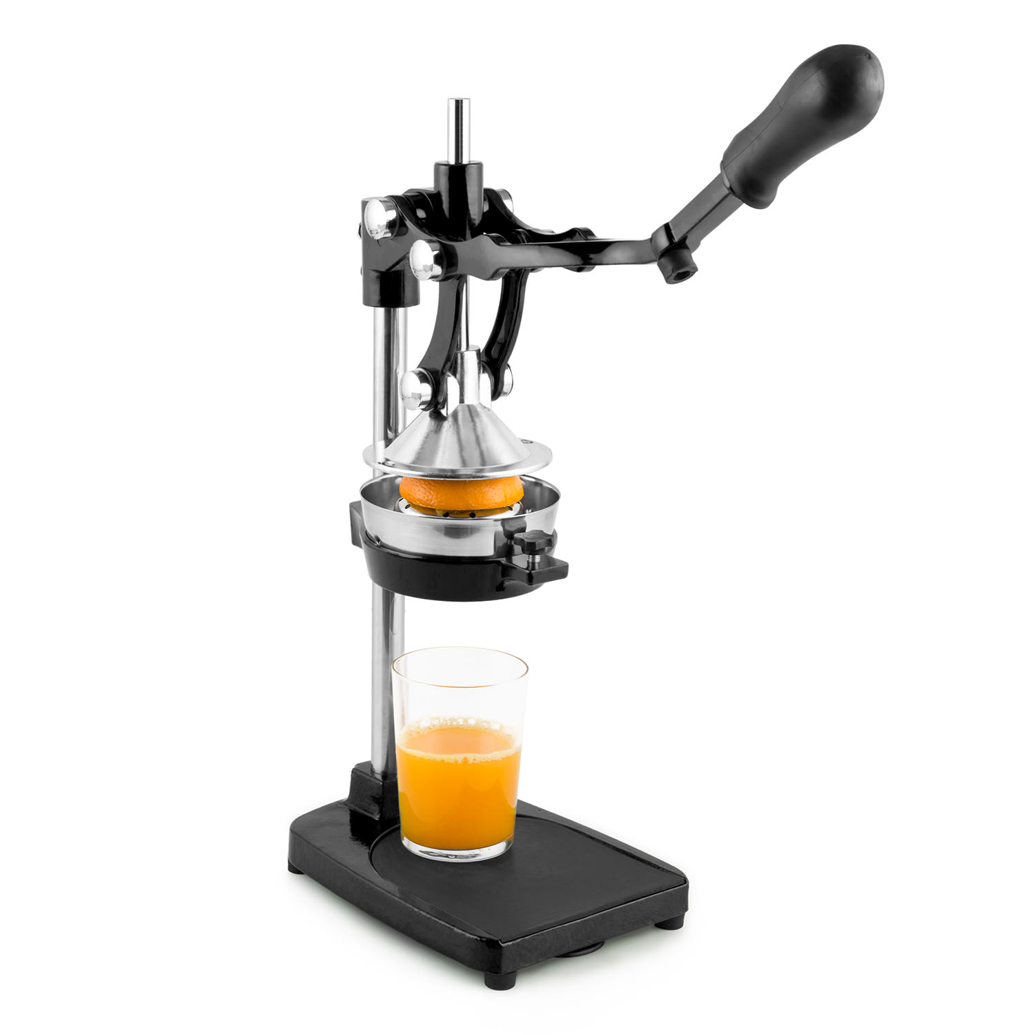 Klarstein TriJuicer, čierny, pákový lis na odštavovanie, krájač hranolčekov, krájač jablka – Obrázok 3