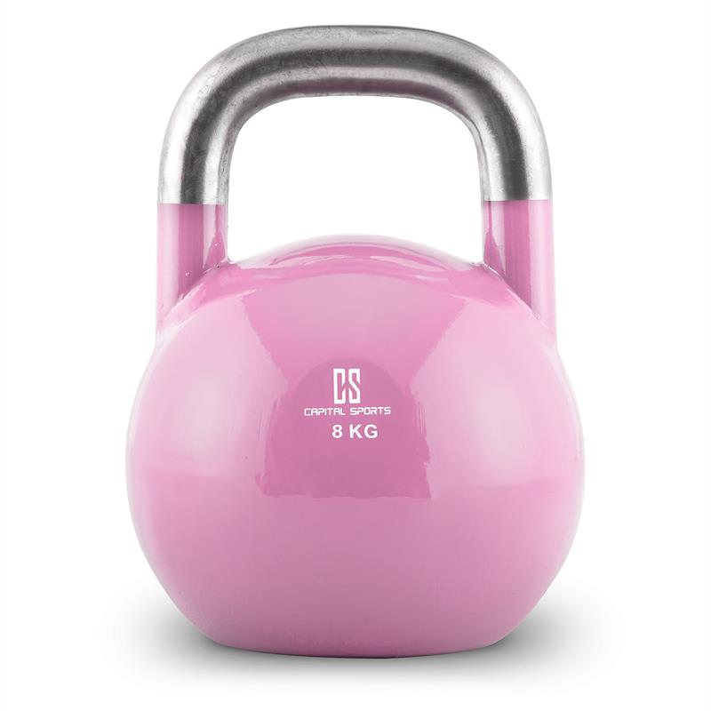 Capital Sports Compket 8, kettlebell, 8 kg, lososová – Obrázok 2