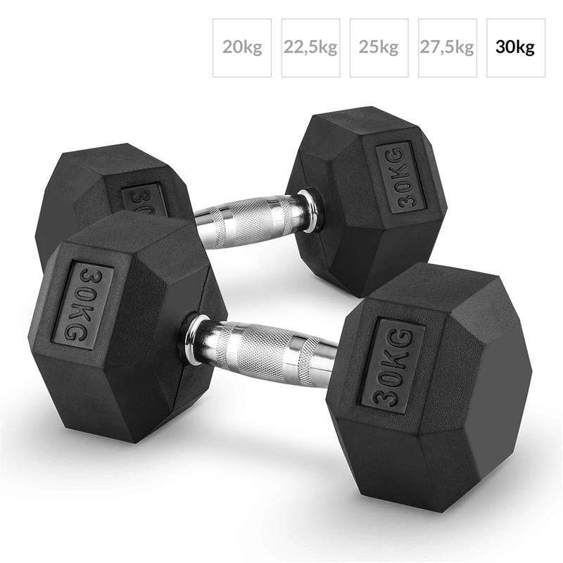 Capital Sports Hexbell 30, 30kg, krátkoručná činka (dumbbell) – Obrázok 2