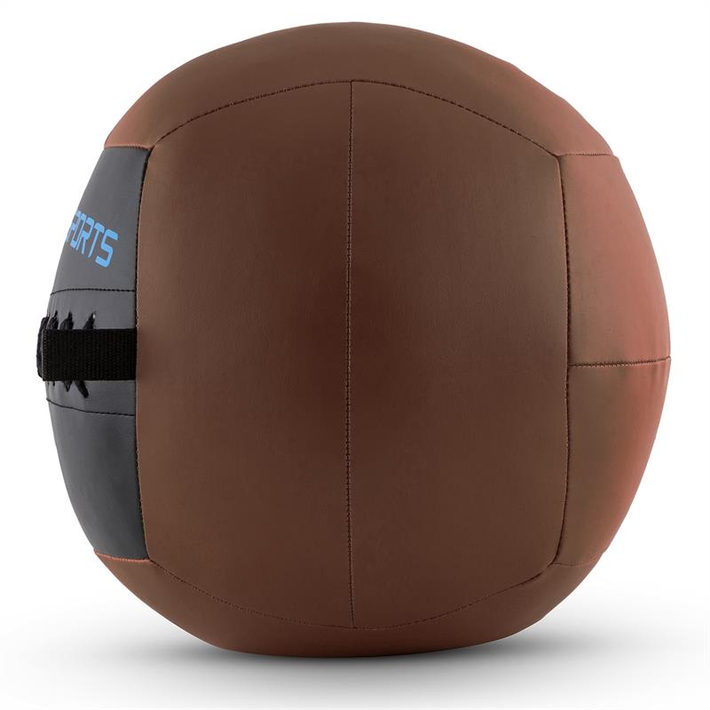 Capital Sports Wallba 14, 14kg, hnedá, Wall Ball (medicinbal) z umelej kože – Obrázok 3