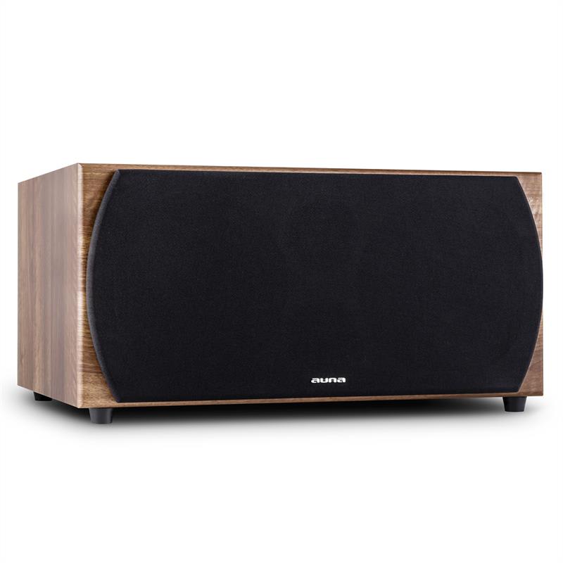 Auna línia 501 SW WN, 500 W, aktívny subwoofer, vlašský orech – Obrázok 2