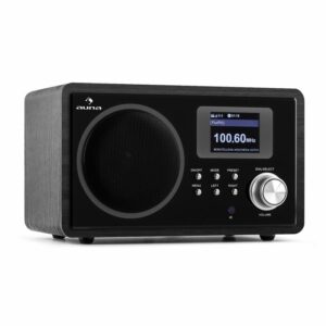 Auna IR-150, internetové rádio, FM, DLNA, WLAN, retro, diaľkové ovládanie, drevená skriňa