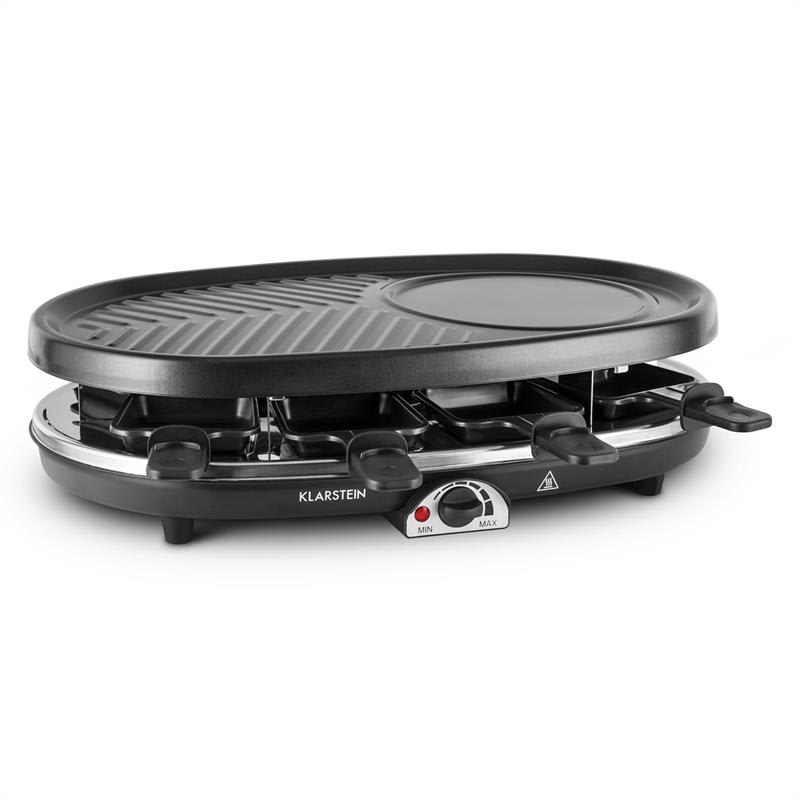Klarstein All-U-Can-Grill, raclette gril 4 v 1, 1500 W, kamenná platňa, pre 8 osôb – Obrázok 3
