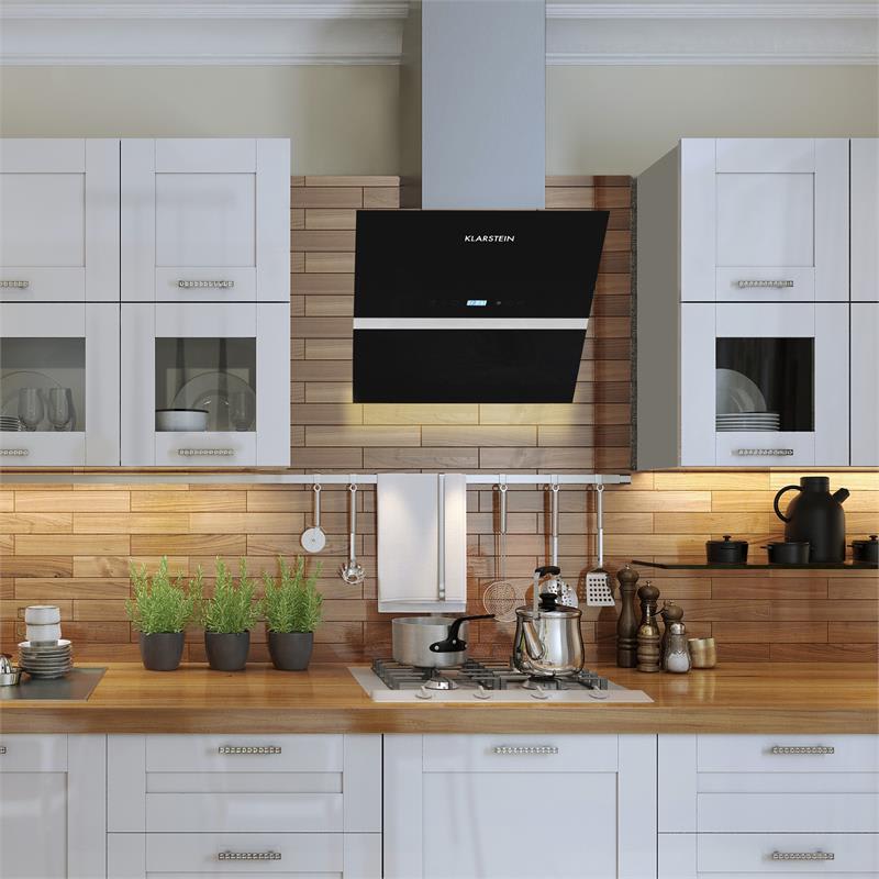Klarstein Aurea VII, 195W, digestor, 550m³/h, Touch Glas – Obrázok 3