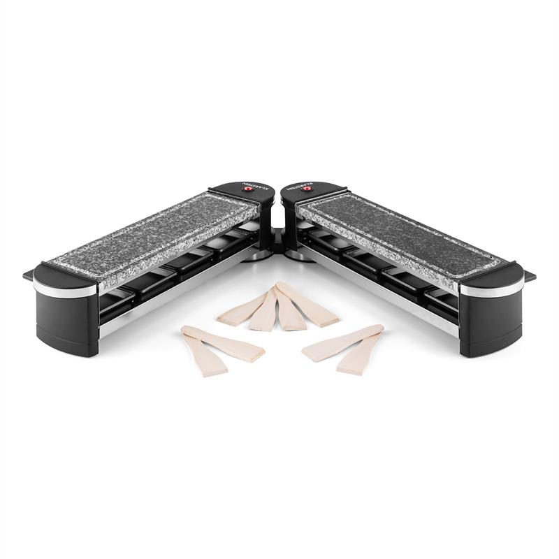 Klarstein Tenderloin 100, raclette gril, 1200 W, 2 x prírodný kameň, pre 8 osôb – Obrázok 4