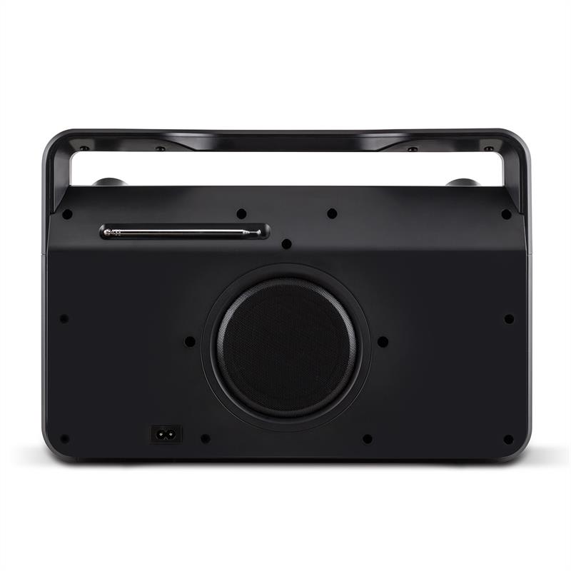 Auna Bebop Ghettoblaster, čierny, USB bluetooth AUX MIC – Obrázok 5