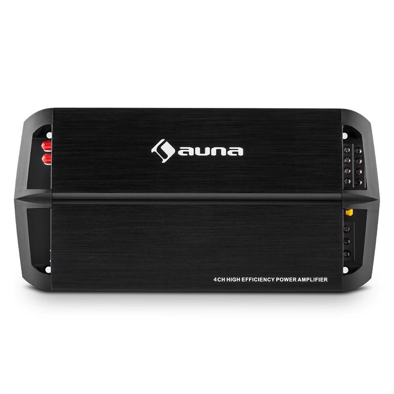 Auna AMP490BK, 360 W, 4-kanálový auto zosilňovač, trieda A/B, zosilňovač, diaľkové ovládanie – Obrázok 2