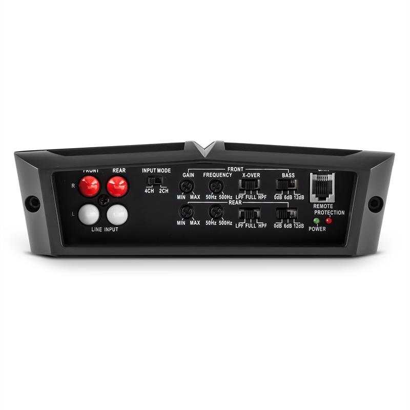 Auna AMP490BK, 360 W, 4-kanálový auto zosilňovač, trieda A/B, zosilňovač, diaľkové ovládanie – Obrázok 4