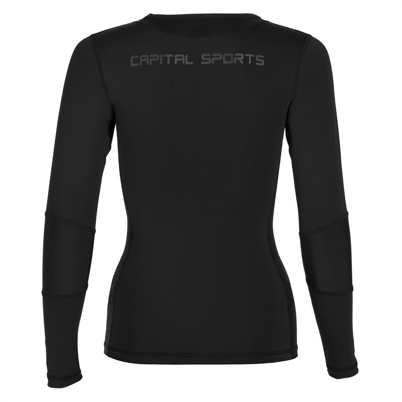 Capital Sports Beforce, L, čierne, kompresné tričko, tréningové tričko, dámske – Obrázok 4