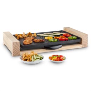 Klarstein Lumberjack, 2300 W, elektrický gril, stolný gril, rustikálny, drevo