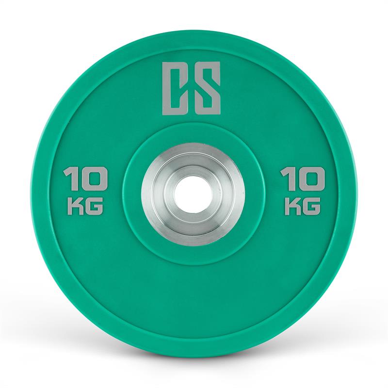 Capital Sports Performan Urethane Plates, Polyuretán, 10 kg, 50,4 mm, zelené, pár kotúčových závaží – Obrázok 2