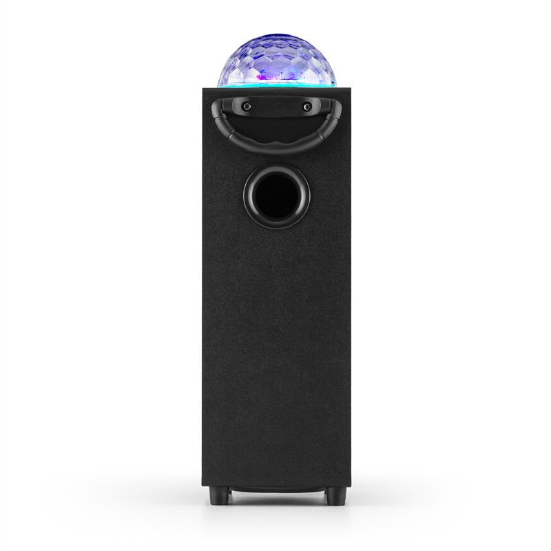 Auna DiscoStar Black, prenosný bluetooth reproduktor, USB, akumulátor, LED, mikrofón – Obrázok 5