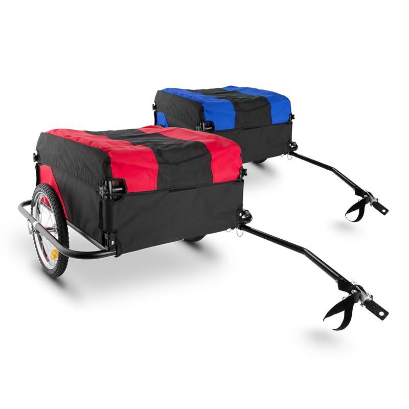 DURAMAXX Mountee, 130 l, 60 kg, príves na bicykel, nákladný vozík, oceľová tyč – Obrázok 2