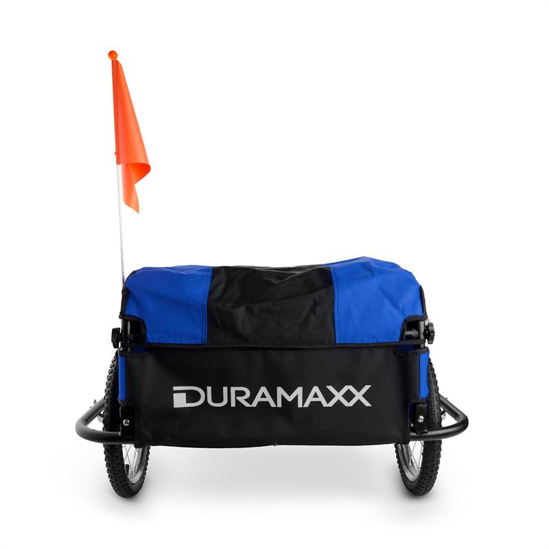 DURAMAXX Mountee, 130 l, 60 kg, príves na bicykel, nákladný vozík, oceľová tyč – Obrázok 5