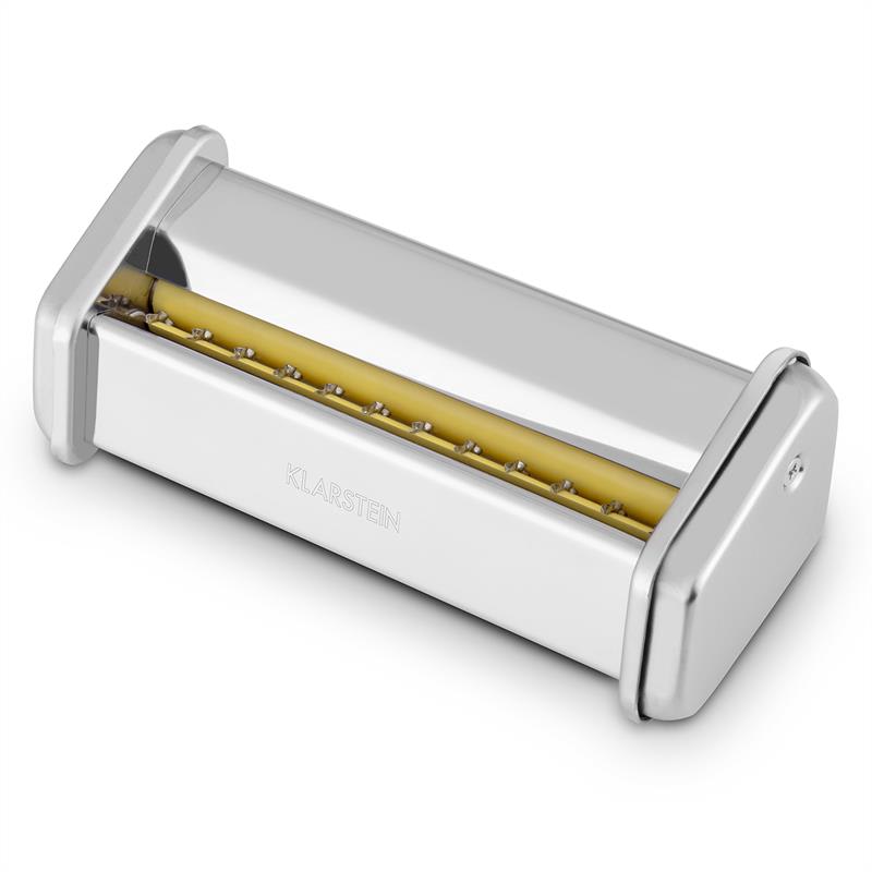 Klarstein Siena Pasta Maker, 12 mm, násada na prípravu slížov, príslušenstvo, nehrdzavejúca oceľ – Obrázok 4