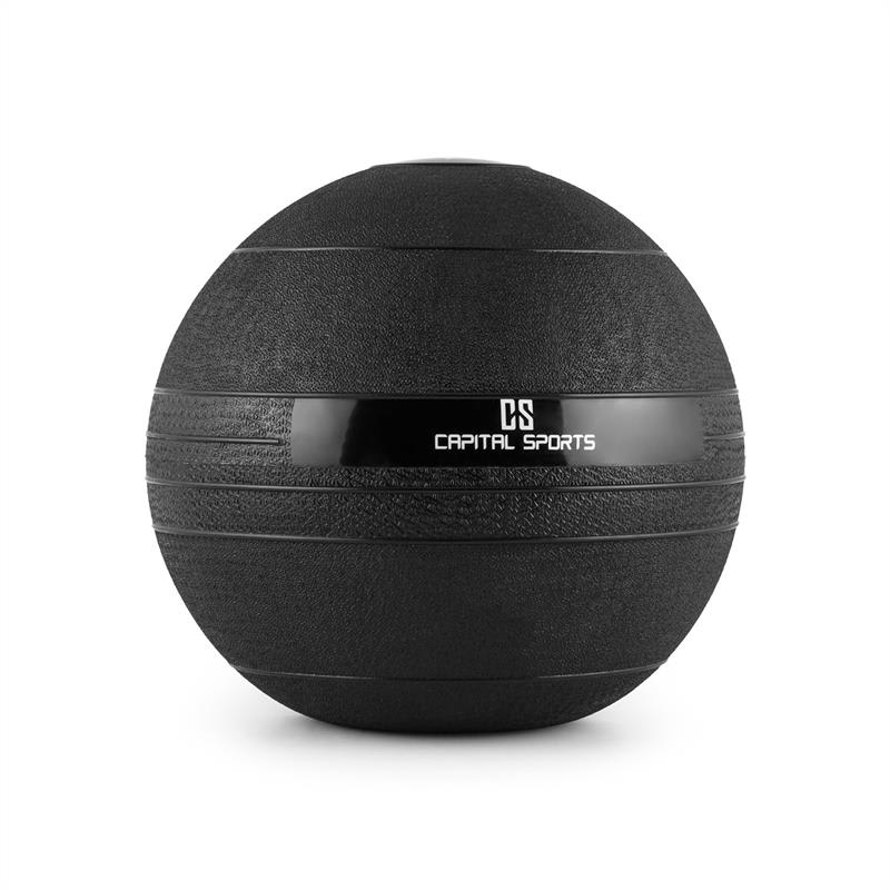 Capital Sports Groundcracker, čierny, 10 kg, slamball, guma